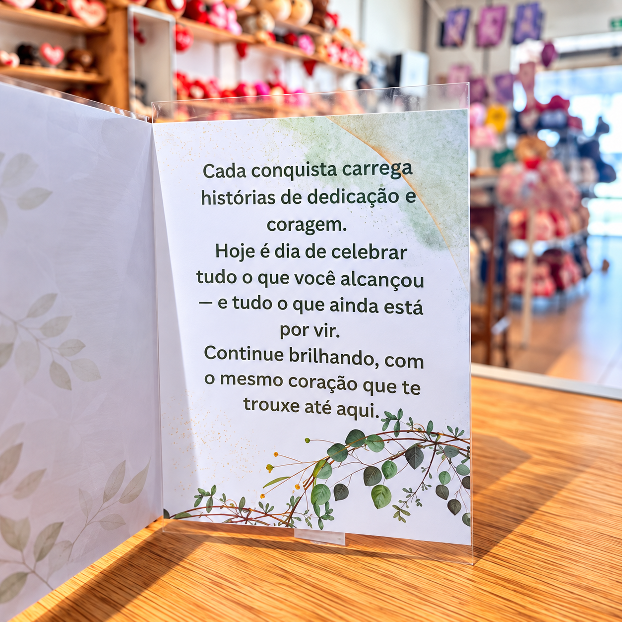 CARTÃO VOCÊ FOI LA E FEZ ACONTECER