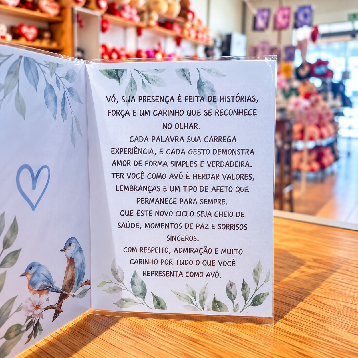 CARTÃO AVÔ SABEDORIA QUE INSPIRA