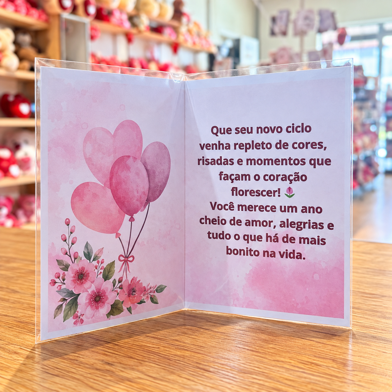 CARTÃO FELIZ ANIVERSARIO MAIS UM ANO FLORIDO PRA VOCÊ
