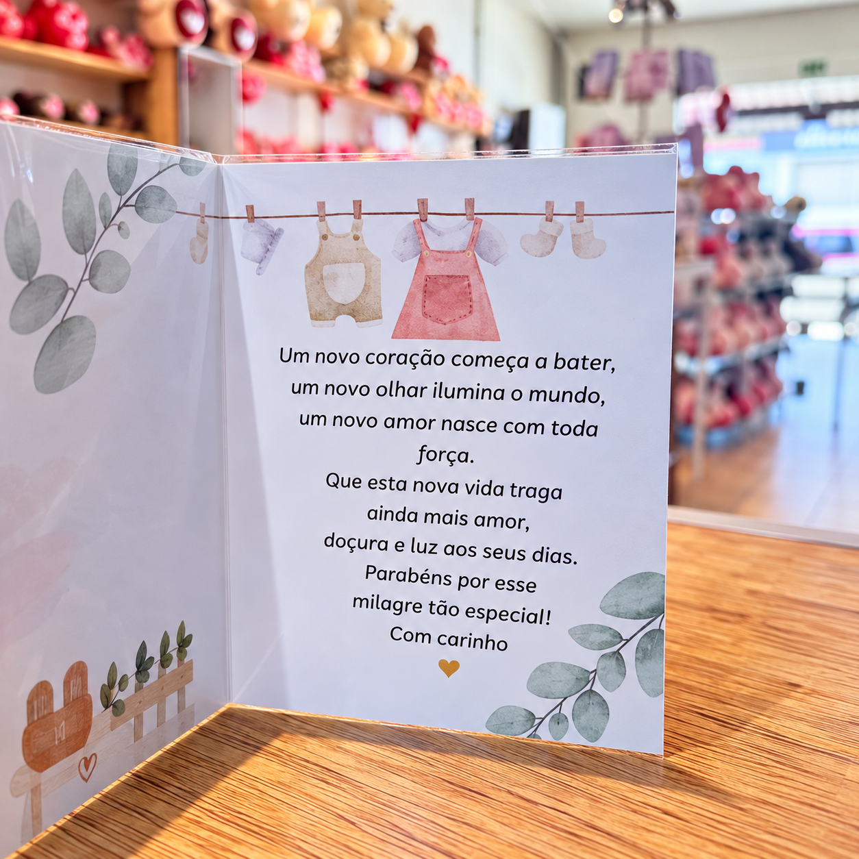 CARTÃO PARABÉNS PELA CHEGADA DO BEBÊ