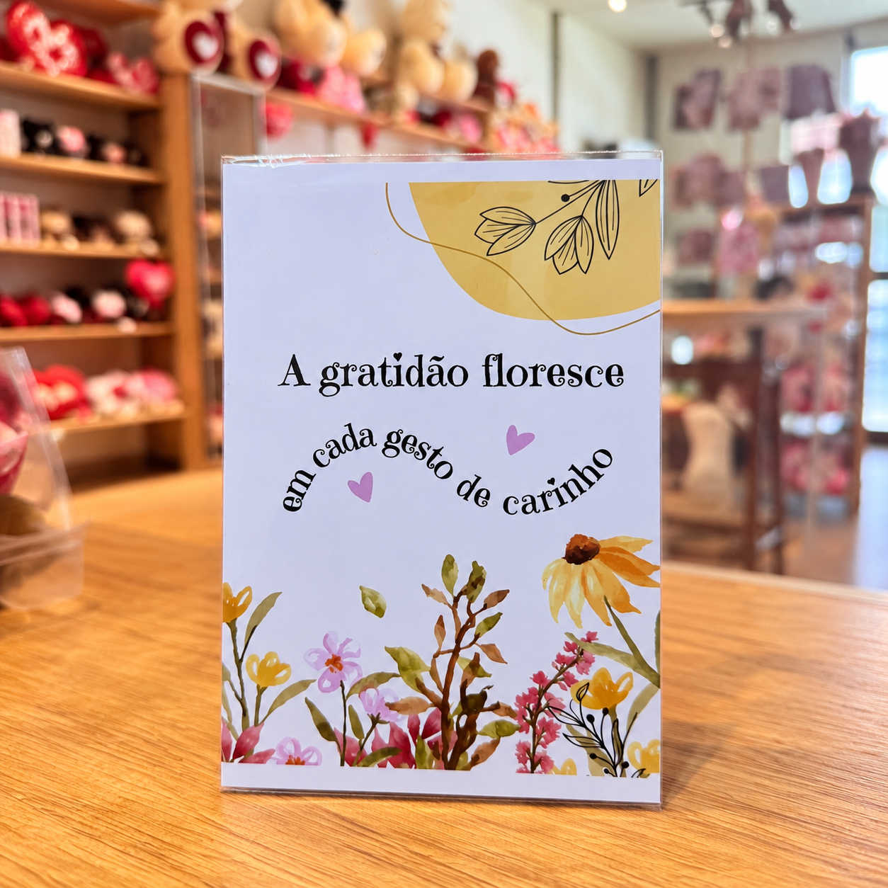 CARTÃO A GRATIDÃO FLORESCE
