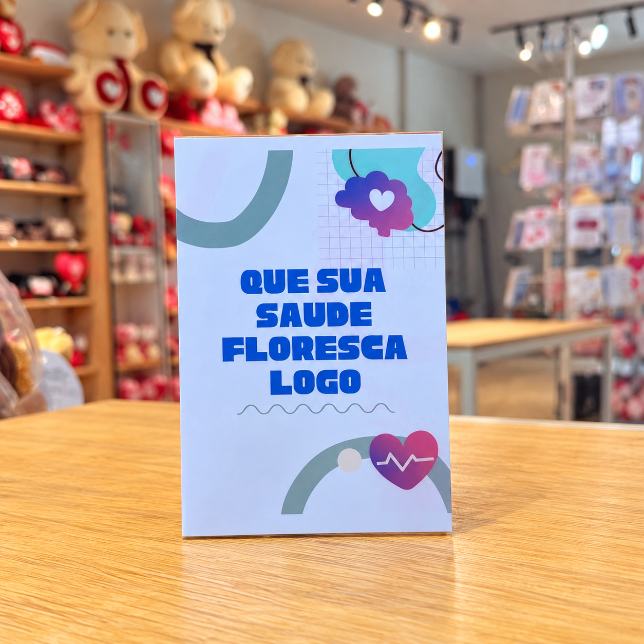 CARTÃO QUE SUA SAUDE FLORESÇA LOGO